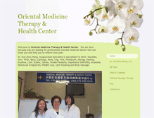 Tablet Screenshot of oriental-therapycenter.com